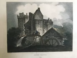 1804 Antique Print; Elcho Castle, near Perth, Scotland after J.C. Nattes - Picture 1 of 1