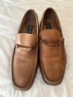 Kenneth Cole Reaction Common Ground Leather Loafers Size 11 Cognac