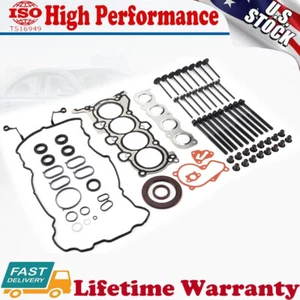 Engine Gasket Seal Kit w/ Head Bolts 2.0L For Hyundai Tucson Kia Soul Forte G4NC - Picture 1 of 15