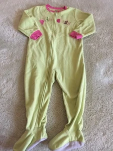 Just One Year Mädchen grün rosa Daddy’s Princess Fleece Langarm Pyjama 2T - Bild 1 von 7