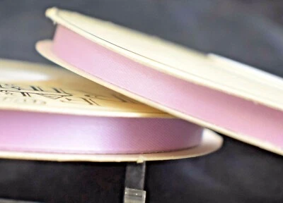 Vintage WFR Fabric Ribbon Satin Lavender 100 Yard Roll 3/8 Wide Pattern 6550 - Image 1 of 4