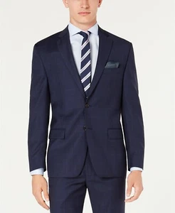 Lauren Ralph Lauren Men's Classic-Fit UltraFlex Suit Jacket, Navy Plaid, 50 Long - Picture 1 of 4