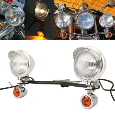Barra de luz de señal de giro antiniebla punto de paso para Honda VTX 1300 C R S RETRO Cruiser Foto 1 de 4