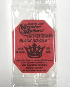 24 @ Wonder Wafers "Black Royale " INDIVIDUALLY WRAPPED Air Freshener - Picture 1 of 1