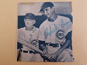 Frank Frisch, Hank Sauer, Rocky Colavito, Ralph Kiner Signed Back-to-Back Photos - Picture 1 of 6