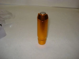 SHIFT LEVER KNOB ~ UNIVERSAL ~ ALUMINUM GOLD ANODIZED ~ COOL ~ TAKE A LQQK - Picture 1 of 5