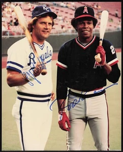 Rod Carew George Brett Auto 8x10 Photograph (no COA) - Picture 1 of 2