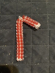 Holiday Christmas Handmade Candy Kane Ornament Decoration 3-4 Inches - Picture 1 of 1