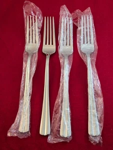 Menge 4 Neu Hampton Silberschmiede Sanibel 18/10 Edelstahl Tafelgabeln 8 1/8" - Bild 1 von 3