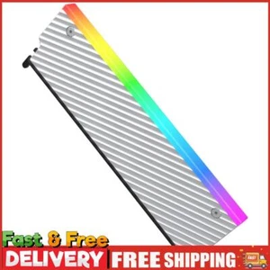 5V 3PIN ARGB RAM Heatsink Radiator Kühler für DDR2 DDR3 DDR4 DDR5 (Silber) ~ - Bild 1 von 11