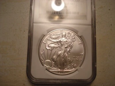 (1) 2011-W NGC MS 69 SILVER EAGLE - Image 1 of 4
