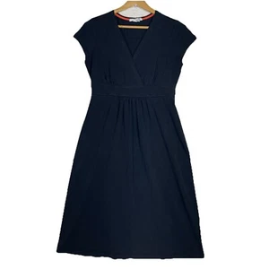 Boden abito casual in jersey manica ad aletta scollo a V vita impero nero taglia 4R - Foto 1 di 9