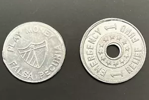 Juego de fichas fiscales y centavos de juego del Tío Sam 1967 Utah Emergency Relief Fund - Imagen 1 de 7