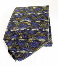 Evan Picone Men's Necktie  Green Blue Watercolor  100% Silk  Made in the USA