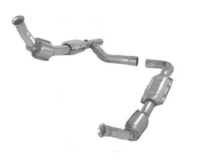 Fits 2000-2003 Ford E150 E250 4.2L V6 L & R Catalytic Converter Y Pipe - Image 1 of 4