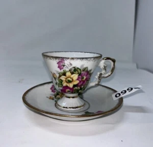 Elegant Gift | Vintage Floral Teacup & Saucer Set | FREE SHIPPING - Picture 1 of 5