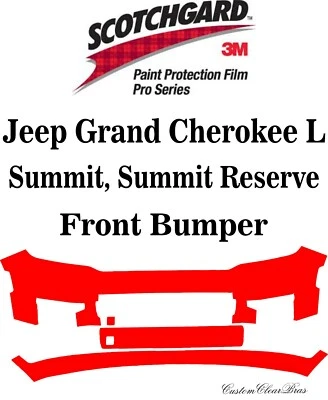 3M Scotchgard Paint Protection Film Pro Series 2021 2022 Jeep Grand Cherokee L - Изображение 1 из 3