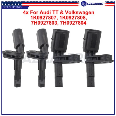 Sensor de velocidad de rueda 4 ABS delantero trasero izquierdo y derecho para VOLKSWAGEN BEETLE PASSAT 2012-19 Foto 1 de 4