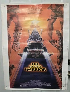 1982 The Road Warrior Mad Max Original Movie Poster Gibson 40 x 30 Heavy Paper - Bild 1 von 11