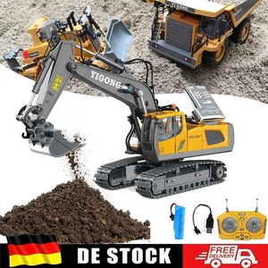 Raupenbagger Ferngesteuert Modell RC Spielzeug Kind Baustelle Bagger mit Lichter - Bild 1 von 23