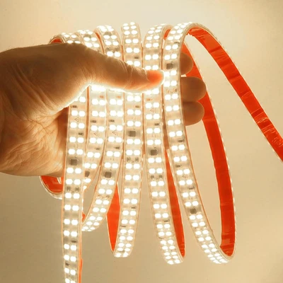 Striscia LED SMD 2835, 220V 240 Led/M, IP65 Impermeabile Biadesivo 10Cm, Tagliab - Immagine 1 di 4