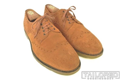 Zapatos de vestir PAUL SMITH Benjamin marrón gamuza medallón punta de ala - Reino Unido 11 / EE. UU. 12 Foto 1 de 4