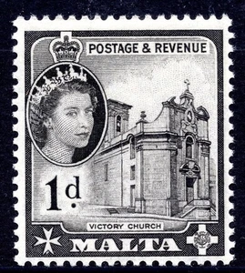 Malta 1956 1d Black Definitive SG 268 Unmounted Mint MNH - Picture 1 of 1