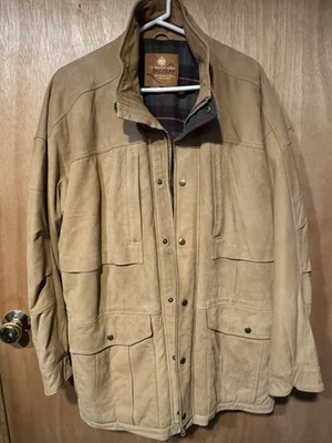 Territory Ahead  L Chore Barn Coat Jacket Utility Leather Blanket Lined - Image 1 of 4