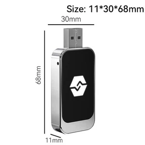 Schlankes Design 2 in 1 Wireless Adapter perfekt für Fahrzeug Audio Systeme - Zdjęcie 1 z 12