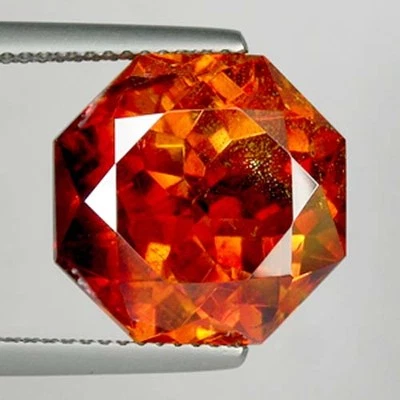 16.02 ct FABULOUS SUNSET ORANGE & MULTI COLOR  NATURAL SPHALERITE  / 2119  DB - Image 1 of 2