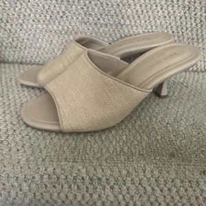 Kate Spade NY Kitten Heel Slide Sandals Malibu US 7B EU 37.5 UK 4.5 Worn Once - Picture 1 of 9