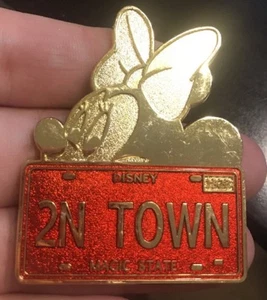 Disney Pin Mystery Chaser CHARACTER License Plate Minnie Mouse 1 - Picture 1 of 1