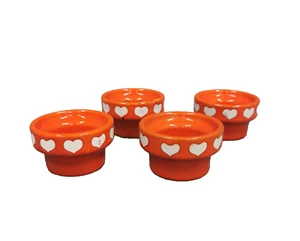 WÄCHTERSBACH 4x portauovo rosso cuoricino Graziella cuori cuore - Foto 1 di 7
