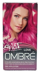Splat Ombre Love Hair Dye Kit 2 Colors Make Me Blush & Pink Fantasy - Picture 1 of 5