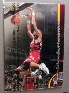 1998-99 Topps Finest Dikembe Mutombo Refractor w/ Coating #14 Hawks - Picture 1 of 4