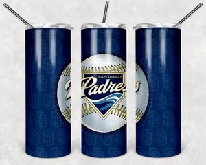 San Diego Padres Insulated 20oz Tumbler with box, lid and straw - Picture 1 of 3