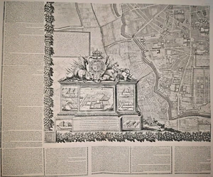 PLAN JACQUES GOMBOUST 1652 Paris PL XVIII ter FAC SIMILE Dujardin ALPHAND XIX° - Picture 1 of 4