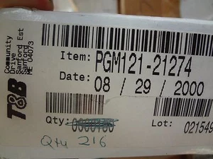 TYCO Part #PGM121-21274, A0328587, SKT LCC SOCKET PGA 121 PO, D/C  0035, 5 pcs - Picture 1 of 3