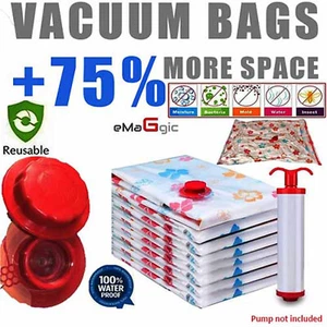 Bolsa de ahorro de espacio de almacenamiento al vacío fuerte bolsas de ahorro de espacio nueva bolsa de vacío - Imagen 1 de 7