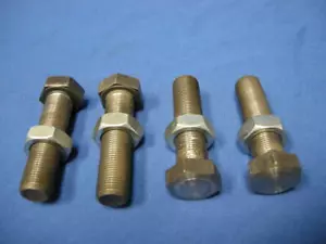 NEW 4 PIECES 3/4-16 X 3" LENGTH HEX BOLT / SCREW WITH NUT MACHINE LEVELING FEET - Bild 1 von 6
