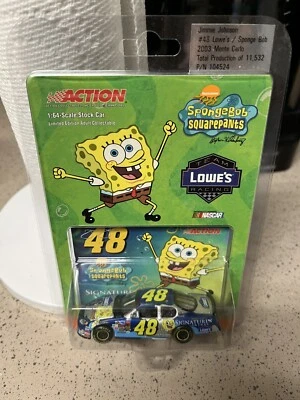 JIMMIE JOHNSON #48 LOWE'S SPONGEBOB SQUAREPANTS 2003 Action 1/64 NASCAR NIB - Image 1 of 3