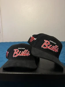 Chicago Bulls ‘47 SnapBack Script (Corduroy) Black Vintage Style Brand New - Picture 1 of 4