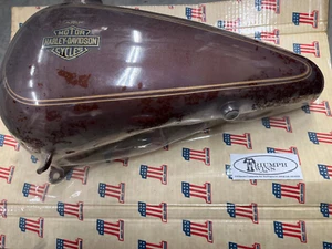 Harley Davidson AMF NEW NOS OEM 60980-81FE FXS Saddle Brown LH Gas Tank 3.5 Gal - Picture 1 of 4