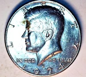 { 1974-D Kennedy Half Dollar. DDR, DOUBLE DIE REVERSE-MINT ERROR - Picture 1 of 8