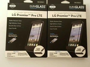SET OF 2 Fellowes LG Premier Pro LTE K20 2018 K30 Harmony 2 Glass Screen Protect - Picture 1 of 12
