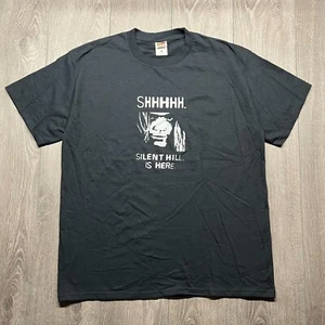 Vintage SILENT HILL Is Here Original MOVIE PROMO SHIRT XL Rare Black Shhhh. - Picture 1 of 9
