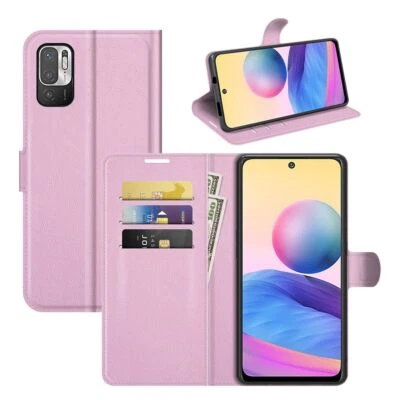 Custodia Protettiva Flip Per Xiaomi Redmi Note 10 5G Rosa - Immagine 1 di 4