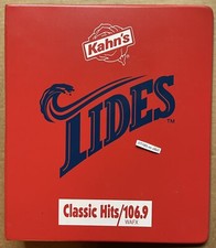1995 NORFOLK TIDES BASEBALL TEAM SGA BINDER NORFOLK, VA KAHN'S HOTDOGS WAFX FM