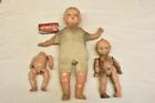 Lot of Antique Vintage Toy Baby Dolls & Parts WOOD COMPOSITION KEWPIE ++