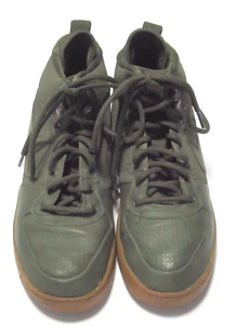 Nike Ebernon Mid Winter Olive Canvas Boots Shoes Mens 8 AQ8754-300 - Picture 1 of 6